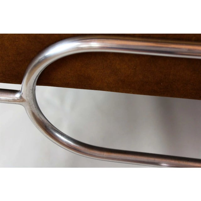 Brown Bauhaus Tubular Chrome and Steel Sofa from Hynek Gottwald, 1930s For Sale - Image 8 of 15