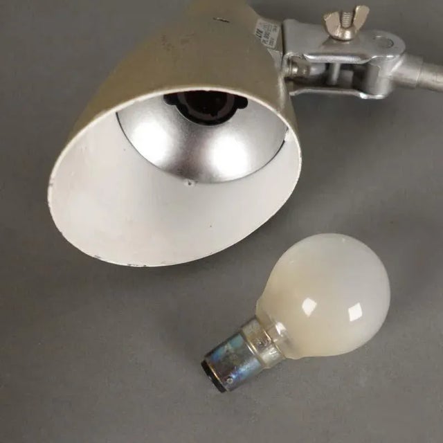 Industrial German Metal Table Lamp from Pfaff, 1950s For Sale - Image 6 of 10