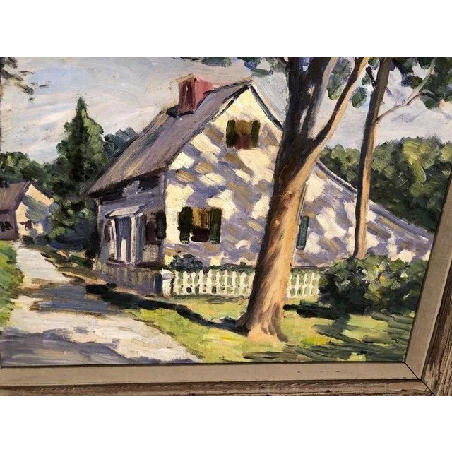 New England Summer Home Painting For Sale - Image 4 of 13