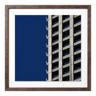 “Barbican 17” Giclee Archival Pigment Print 18x18 Framed in Walnut For Sale