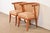 Harold Schwartz for Romweber Mid-Century Modern Sculpted Oak Tub Chairs, Pair For Sale - Image 12 of 12
