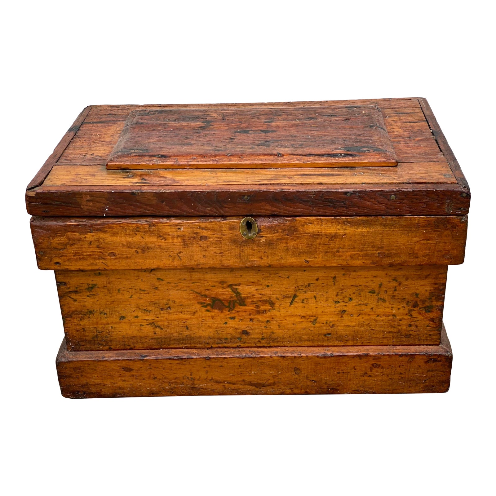 Late 19th Century Primitive Maine Carpenter’s Pine Tool Chest Chairish