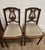 Vintage French Louis XVI Style Harp Back Lyre Back Bronze Ormulu Dining Chairs For Sale - Image 4 of 14