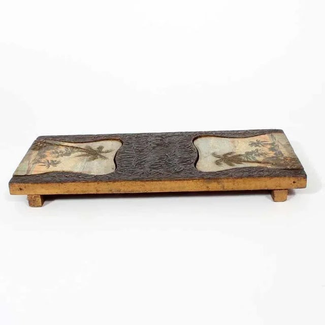 English Florida Coconut Palm Tree Book Holder For Sale - Image 3 of 7