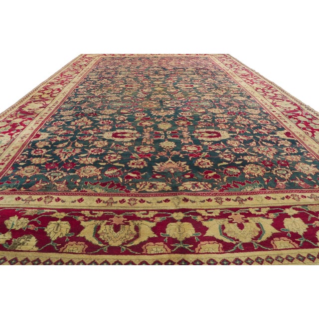 Antique Indian Agra Rug, 08'10 X 14'08 For Sale - Image 4 of 10