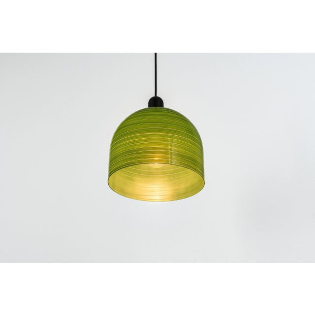 Green Glass Pendant Light by Peill Putzler, Germany, 1970 For Sale - Image 6 of 11