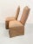 Upholstered Solid Back Parsons Dinner Chair in Sand Color With Skirts- Set of 2 For Sale - Image 9 of 10
