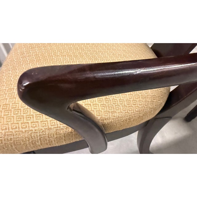 Henredon Neoclassical Klismos Mahogany Dining Chairs, Set of 6, 2007 For Sale - Image 11 of 17