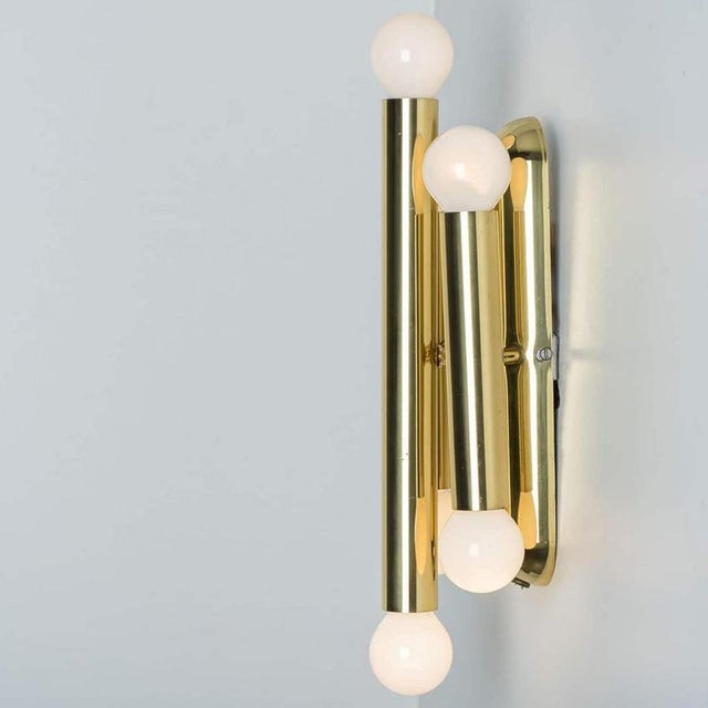 Gaetano Sciolari Brass Wall Light by Sciolary, Italy, 1970s For Sale - Image 4 of 14