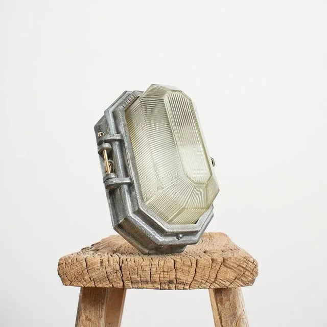 Industrial Wardle Prismalux Bulkhead Wall Light, 1950s For Sale - Image 11 of 11