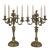 Pair of French Napoleon III Period Louis XVI Bronze Candelabra For Sale