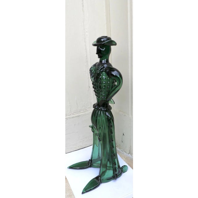 Gaucho Cowboy Figure in Blown Glass Attributed to Barovier For Sale - Image 9 of 12
