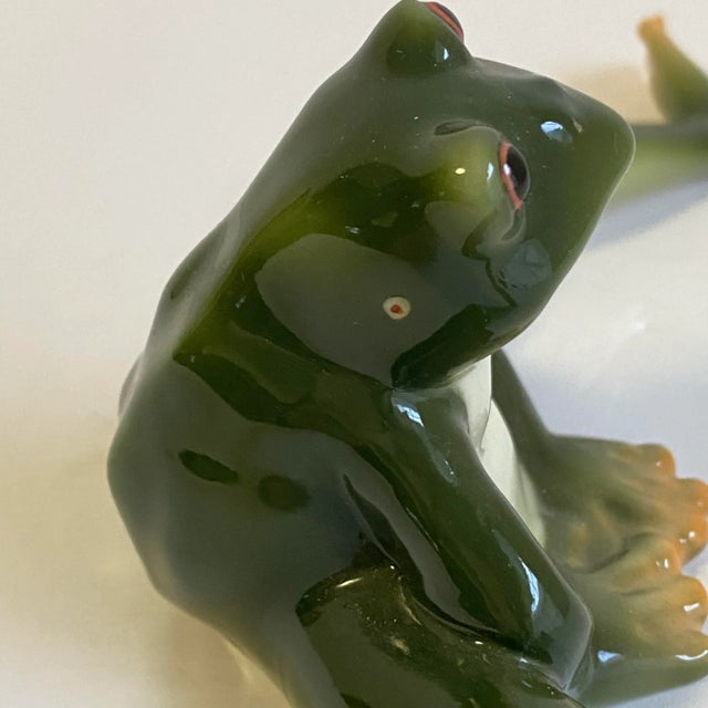 Franz Frog Porcelain Collection Sitting Amphibian Figurine