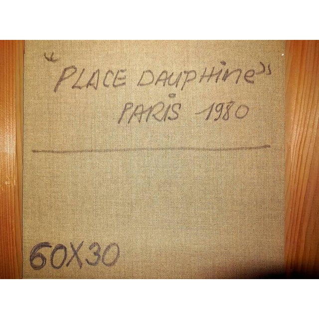 Textile Angelo Mozziconacci, Place Dauphine, Paris, 1980 For Sale - Image 7 of 8