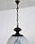 Italian Pendant Light in Brass and Opaline Textural Murano Glass, 1970 For Sale - Image 4 of 18