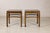 Wood Pair of Vintage Chinese Hardwood Side Tables with Humpback Stretchers For Sale - Image 7 of 12