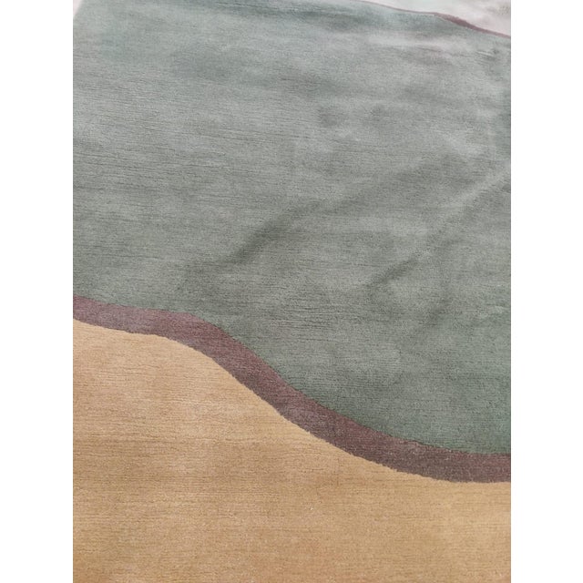 Large Hand-Knotted Pure Wool Rug, 2000s For Sale - Image 14 of 18