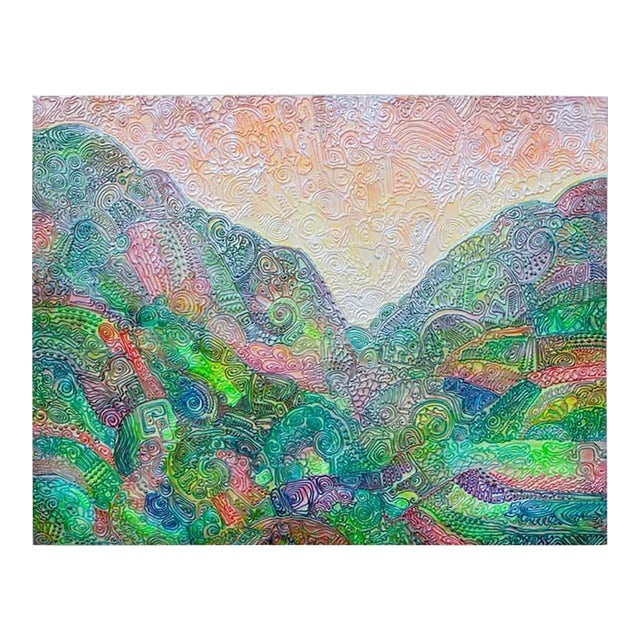 Alexander Arshansky, "Sunrise Valley" Abstract Landscape Piece For Sale