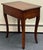 Charming rustic solid mahogany end table features planked top , elegant cabriole legs, one dovetailed drawer and intricate...