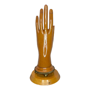 Wooden Hand Glove Display, 1800s
