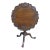 Potthast Bros Hancrafted Chippendale Style Carved Mahogany Tilt Top Tea Table For Sale