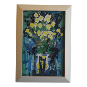 1950s Mid Century Guy Maccoy Still Life Serigraph