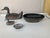 Gray Vintage Pewter & Brass Duck Trinket Boxes -2 For Sale - Image 8 of 11