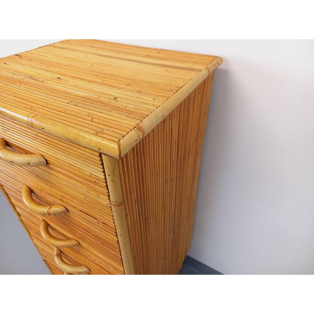 Vintage Rattan Chest of Drawers, 1970s For Sale - Image 9 of 15