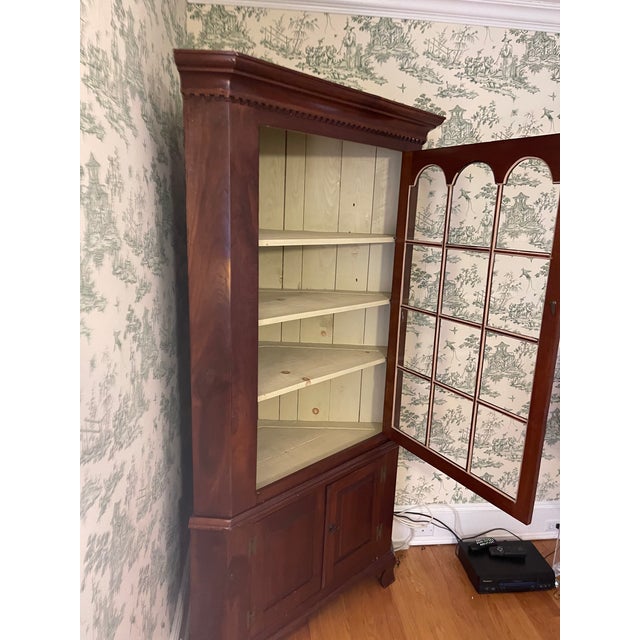 Late 19th Century Antique Corner Cabinet For Sale In New York - Image 6 of 9