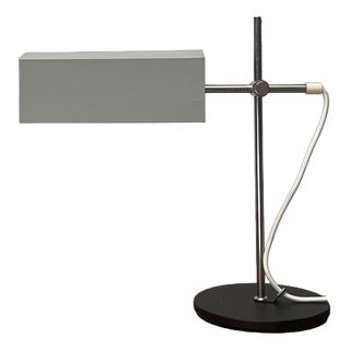 Mid-Century Minimalist Table Lamp from VEB Leuchtenbau, Lengefeld, Germany, 1960s For Sale