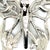 Late 20th Century Late 20th Century John Hardy Estate Ladies Butterfly Brooch & Scarf Clip Rhodium Plated For Sale - Image 5 of 6