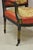 Black Antique French Empire Black Ebonized Walnut Needlepoint Parlor Arm Chair For Sale - Image 8 of 12
