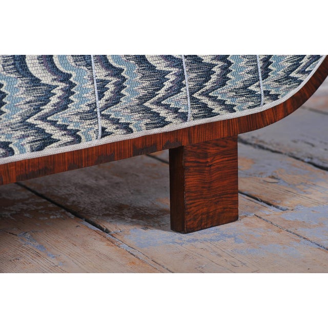Textile Art Deco Sofa in Walnut, Czech, 1920s For Sale - Image 7 of 13