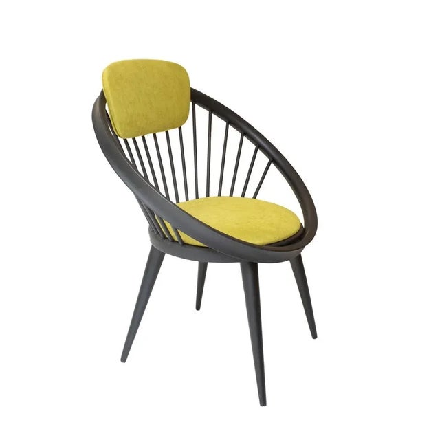 Set of Circle Armchairs attributed to Yngve Ekström for Swedese Meubel, Sweden, 1960s For Sale - Image 3 of 7