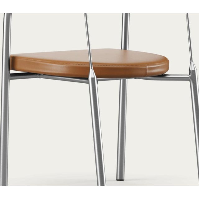 Chairman Chair in Walnut with Upholstery in Cognac by Henrik Tengler for One Collection For Sale - Image 11 of 15