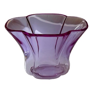 Alexandrite Color Changing Glass Vase - Rare For Sale