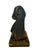 Mid-Century Modern Abstract Bronze Sculpture of Draped Female Figure on Marble Base For Sale In Los Angeles - Image 6 of 10