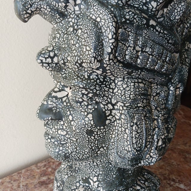 An amazing work of art, this ceramic sculpture will be the talk of your party. Modelled after an ancient relic, with an...