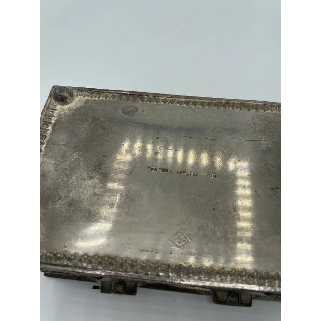 Silver Late 19th Century Art Nouveau Japanese Teak Lined Tea Caddy For Sale - Image 8 of 12