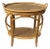 Vintage Bamboo Rattan Table W/Serving Tray For Sale
