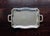 1970s Vintage Rectangular Bistro Tray in Silver Metal, 1970s For Sale - Image 5 of 5