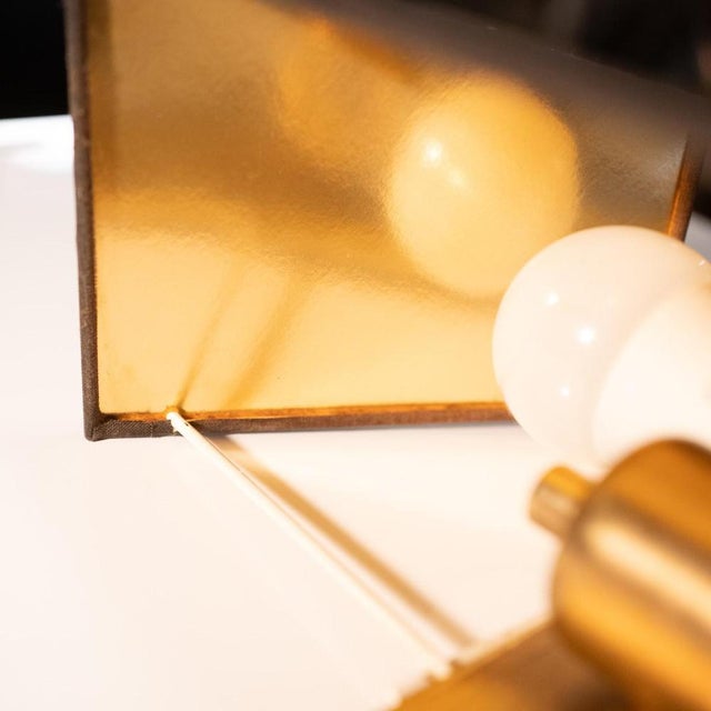 Hollywood Regency Gilded Brass Wall Light by Maison Charles for Deknudt,, 1970s, Set of 2 For Sale - Image 9 of 18