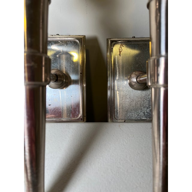 Silver Remains Lighting Single Arm Eric Sconce, Set of 2 (4 Total Available) For Sale - Image 8 of 11