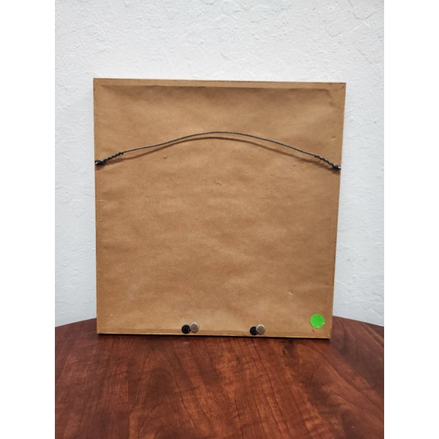 American 1990s J Uffelman Mysterious Woman with Veil Framed Drawing For Sale - Image 3 of 3