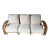 Whitecraft by Woodard Furniture Woven Leather & Rattan Sofa For Sale