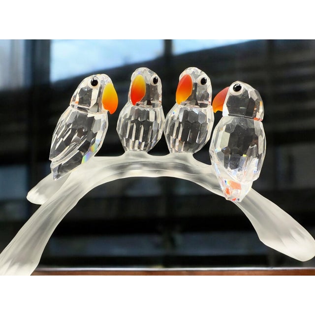Black Statuetta Baby Lovebirds by Swarovski, 2000s For Sale - Image 8 of 14