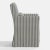 Stoffer Home x Cloth & Company Lindy Slipcover Dining Arm Chair in Jane Stripe Carbon For Sale In Chicago - Image 6 of 8
