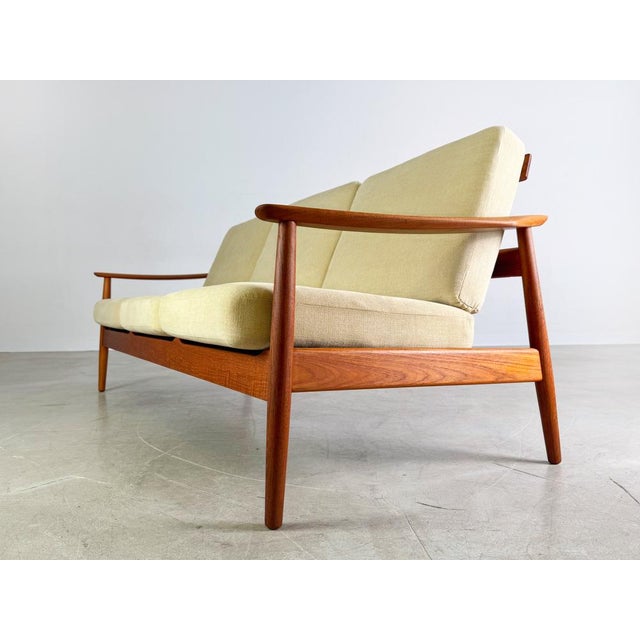Wood Midcentury Sofa by Arne Vodder for France & Søn / France & Daverkosen For Sale - Image 7 of 13