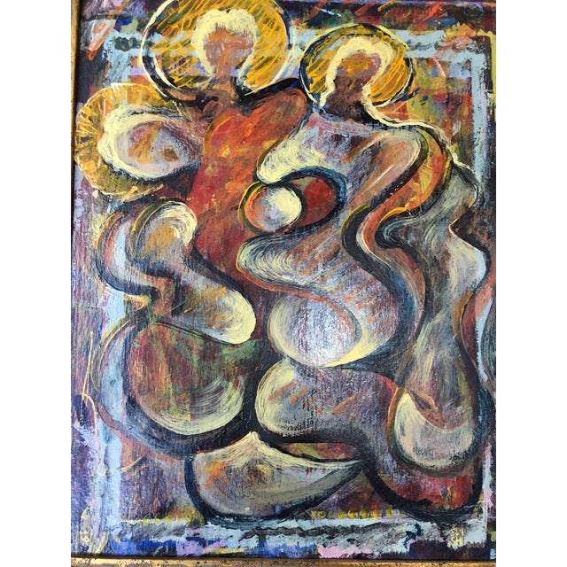2000 - 2009 Polish Abstract Religious Framed Painting For Sale - Image 5 of 7