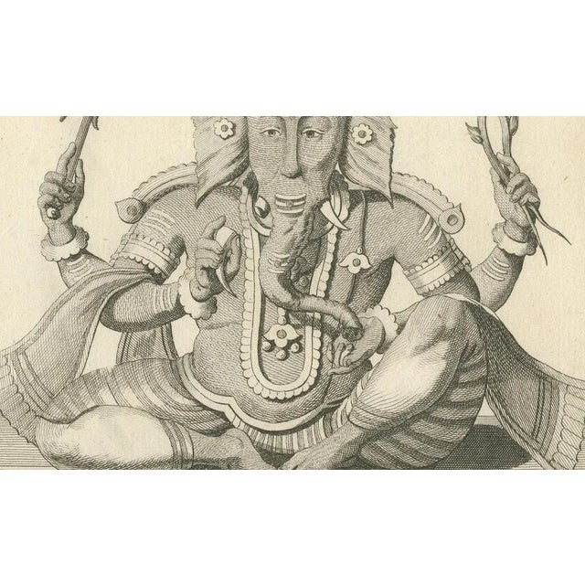 Early 19th Century Ganesha as Pollear, 1806, Engraving on Paper For Sale - Image 5 of 10